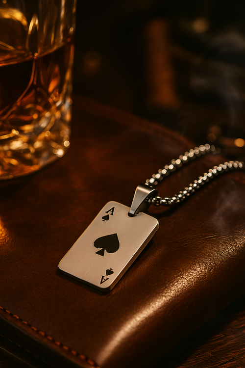 Ace of Spades Pendant Necklace
