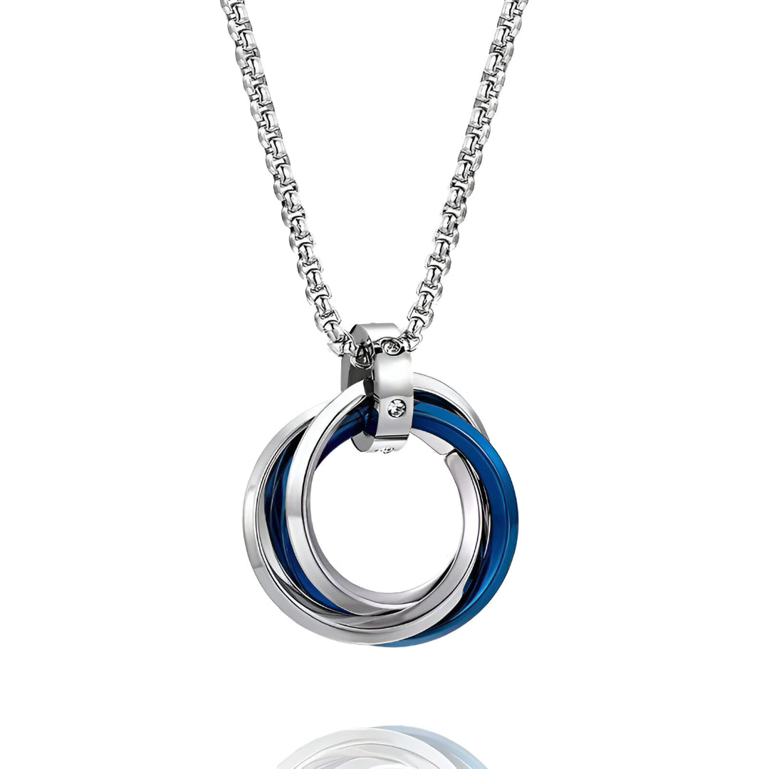 Interlocking Rings Pendant Necklace